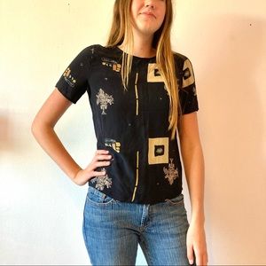 100% silk Vintage Worthington Essentials blouse